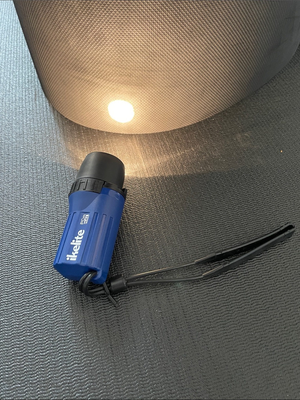 Blue Compact Underwater Dive Light with Wrist Strap
